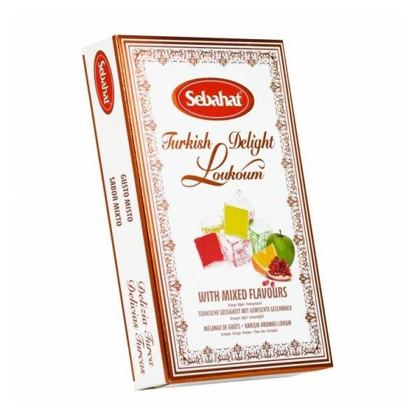 DUNIYA | Sebahat Mixed Turkish Delight In Gift Box Orange, Apple & Pomegranate 200g Thumbnail