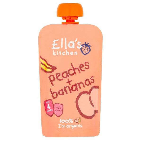 Ellas Kitchen Organic Peaches Bananas Pouch 4+ Months 120g