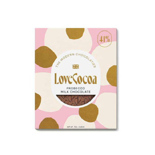 Love Cocoa Chocolate Bar Selection Prosecco 75g