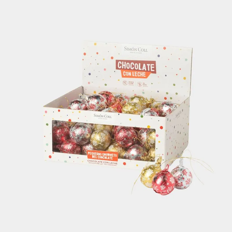 DUNIYA | Simon Coll Milk Chocolate Christmas Ball Box 12g Thumbnail