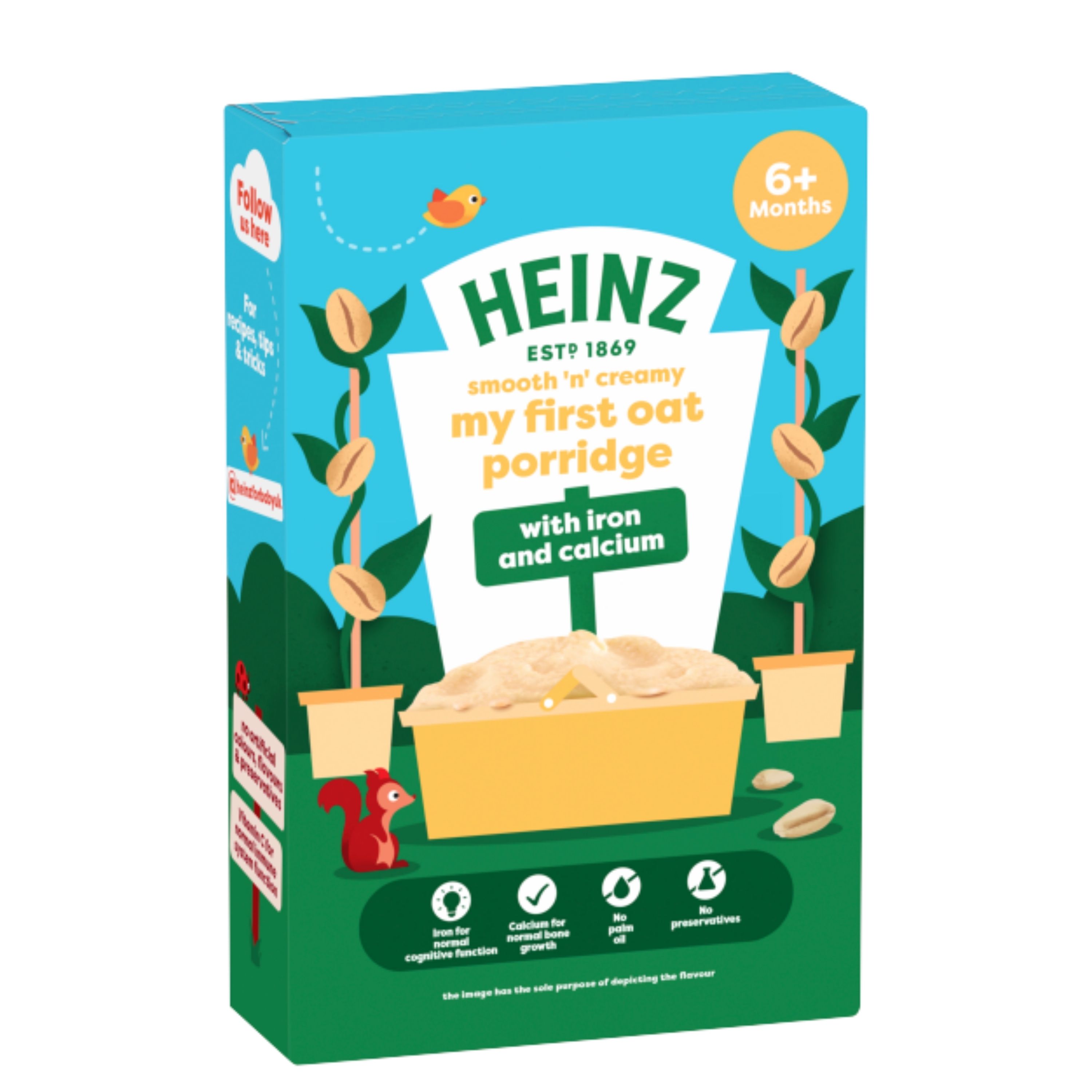 Heinz Cereals Creamy My First Oat Porridge Baby Food 6M+ 125g 