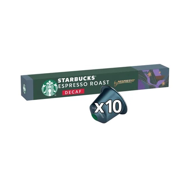 Starbucks Nespresso Decaf Dark Espresso Roast 10s 57g (B)