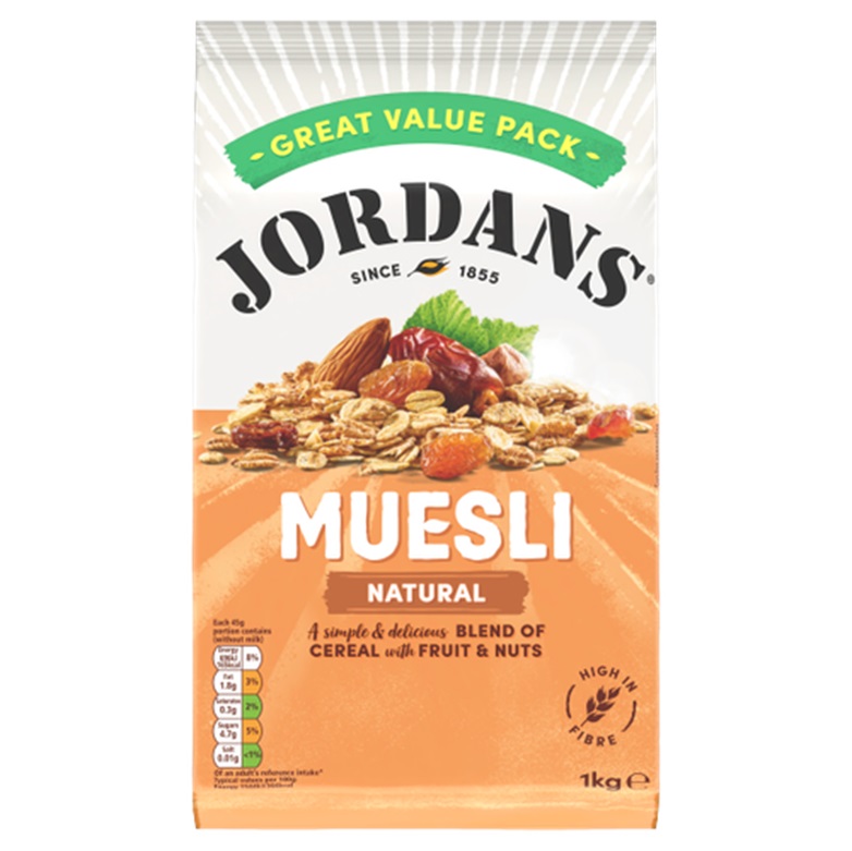 Jordans Muesli Natural 1kg (HS)