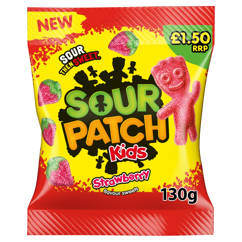 Sour Patch Kids Sweet Bags Strawberry PM £1.50 130g