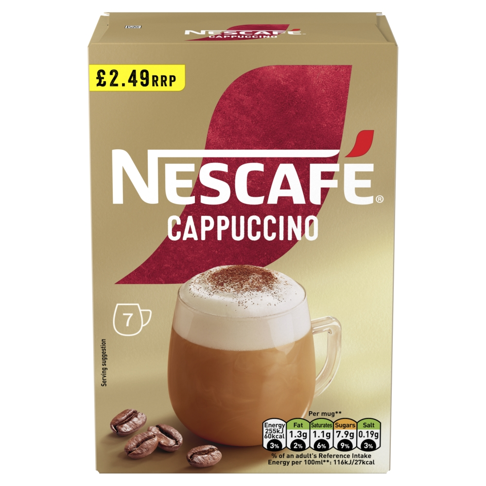 Nescafe Sachets Gold Cappuccino PM £2.49 7s (7 x 15.5g)