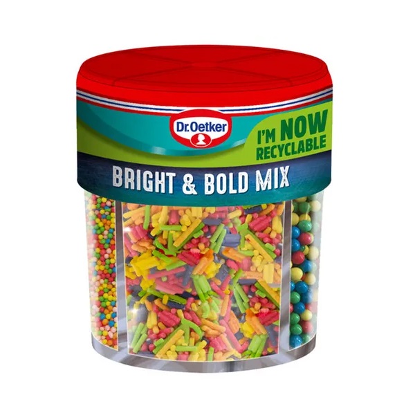Dr Oetker Bright & Bold Sprinkles 4 Cell 109g