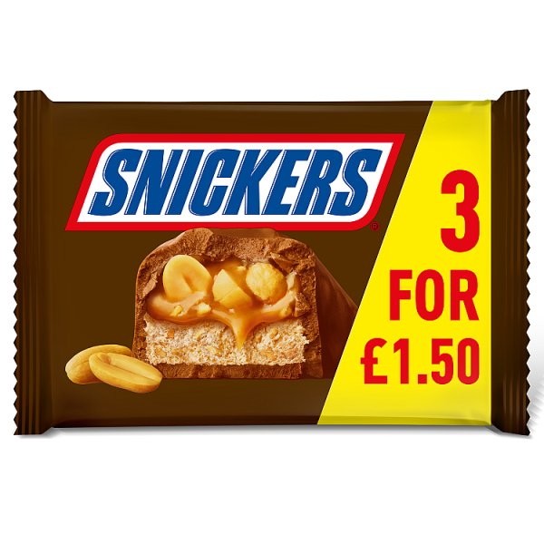 Snickers Snack Size 3pk (3 x 41.7g) PM £1.50