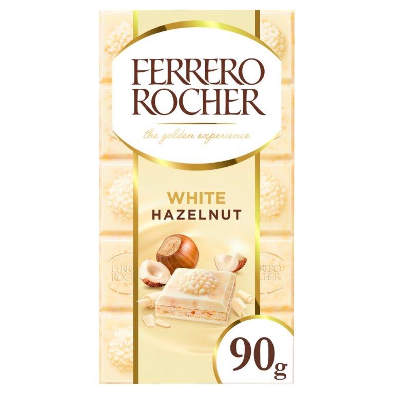 Fererro Rocher White Chocolate Tablet 90g (HS)