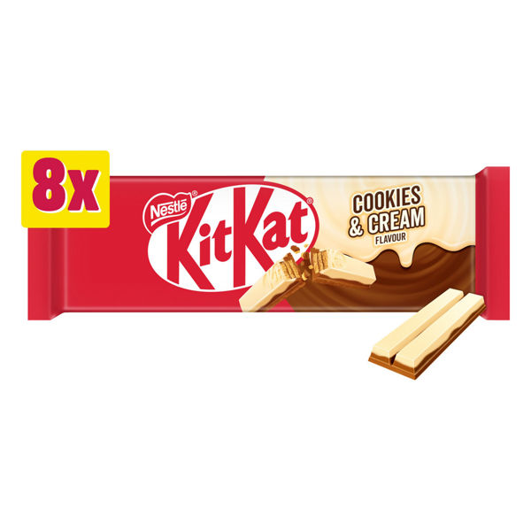KitKat 2 Finger Cookies & Cream 8pk (8 x 20.7g)