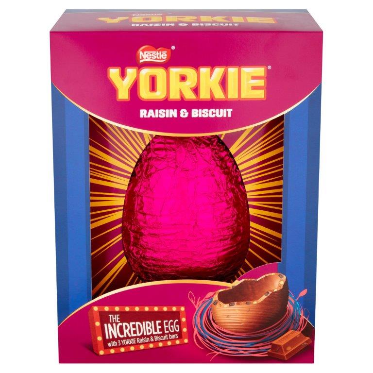 Yorkie Raisin & Biscuit Giant Inclusion Egg 388g