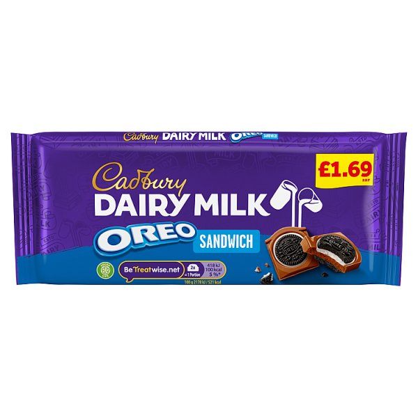 Cadbury Dairy Milk Oreo Sandwich Block PM £1.65 96g
