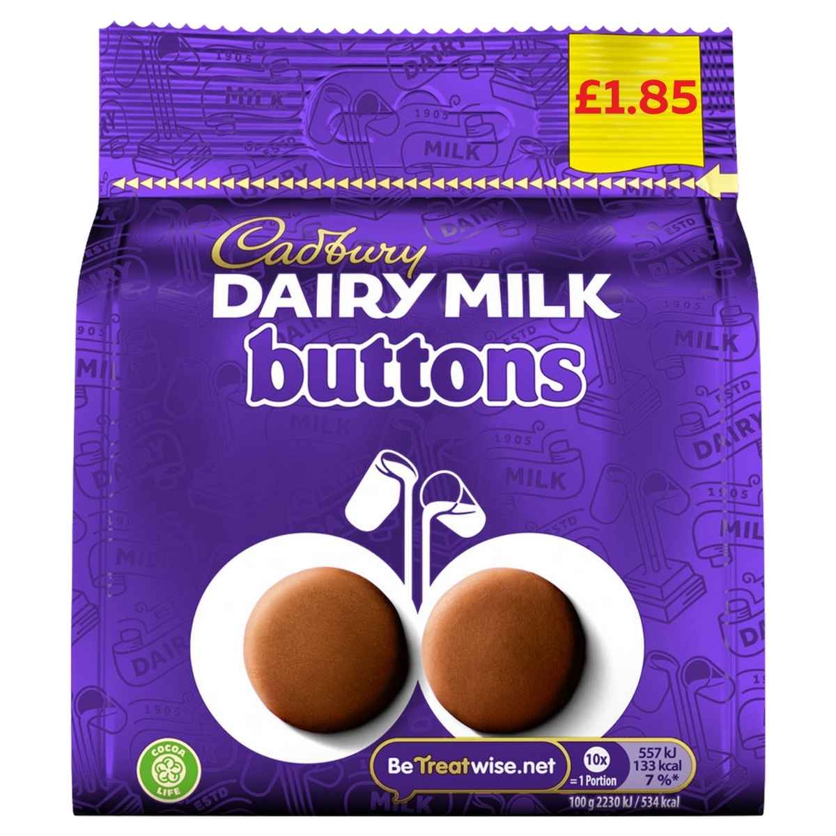 Cadbury Giant Buttons Bag 85g PM £1.85