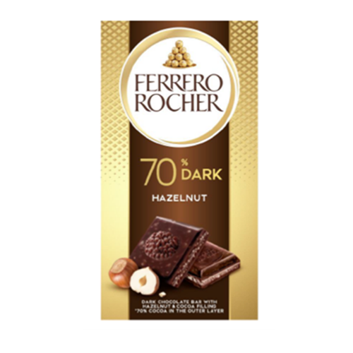 Fererro Rocher 70% Dark Hazelnut Tablet 90g