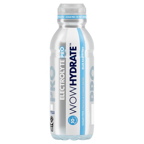 Wow Hydrate Electrolyte & Vitamin Water Blue Raspberry 500ml
