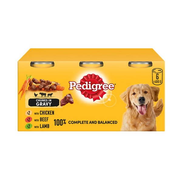 Pedigree Dog Tins Country Casseroles In Gravy (6 x 400g)