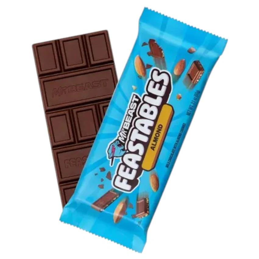 Mr Beast Feastables Almond Choco Bar 60g