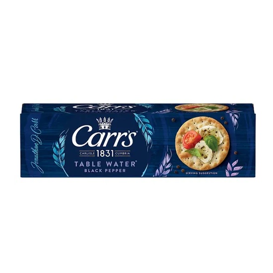 Carrs Table Water Cracked Black Pepper Crackers 125g
