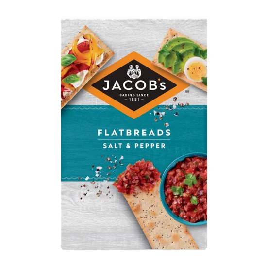 Jacobs Flatbread Salt & Black Pepper 150g