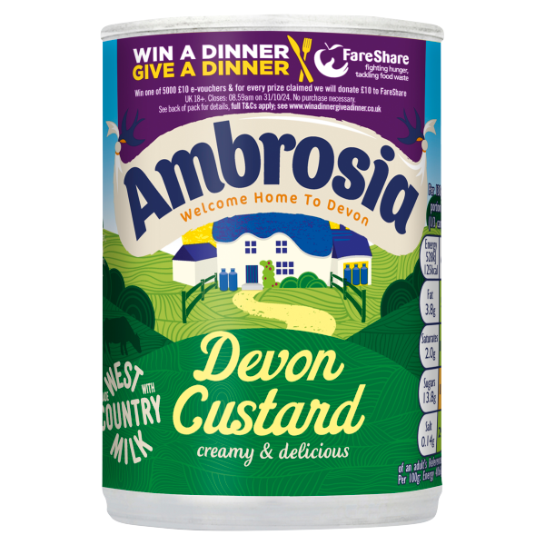 Ambrosia Devon Custard Can 400g