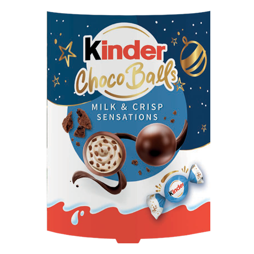 Kinder Christmas Choco Balls Milk & Crisp Sensations 90g NEW