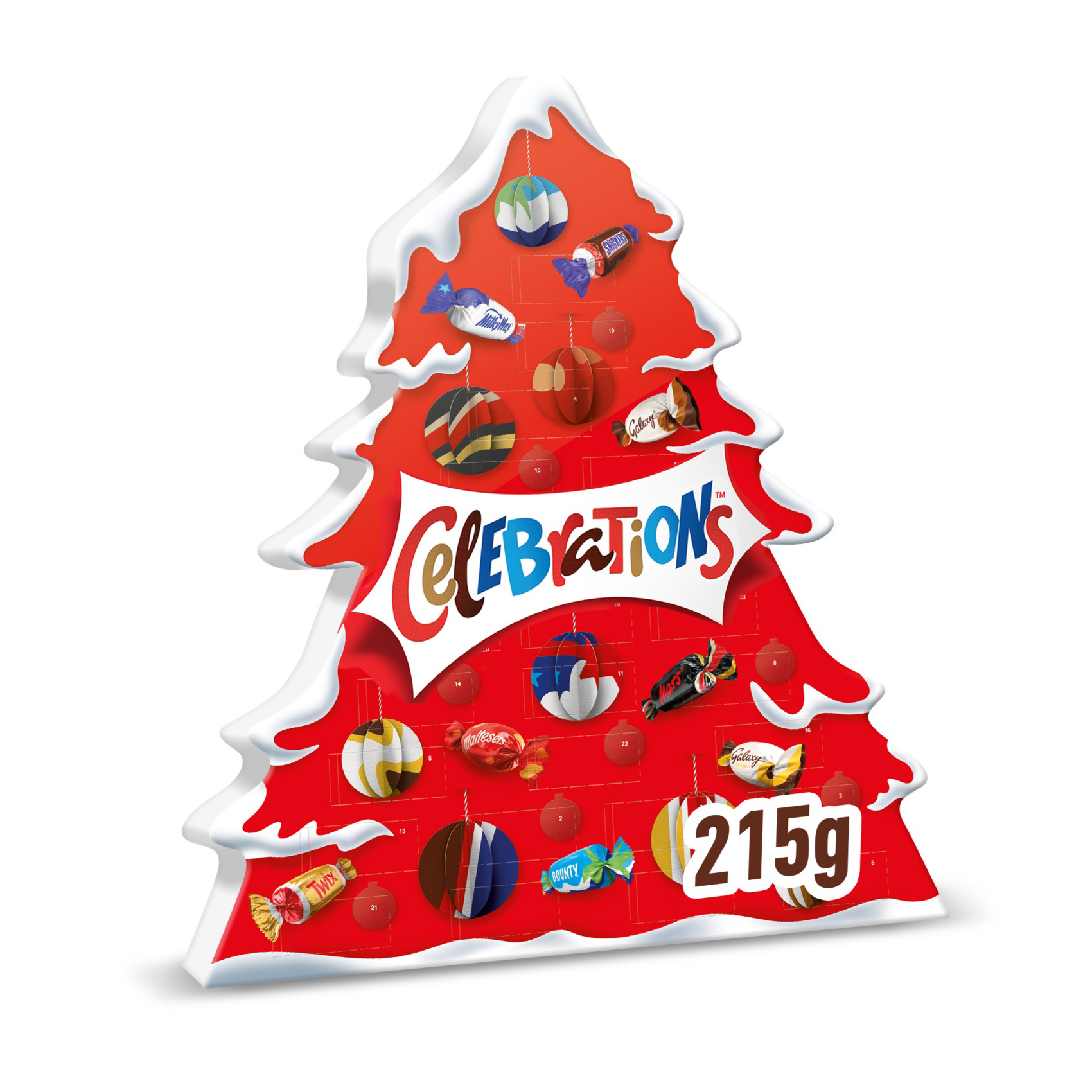 DUNIYA | Celebrations Tree Advent Calendar 215g Thumbnail