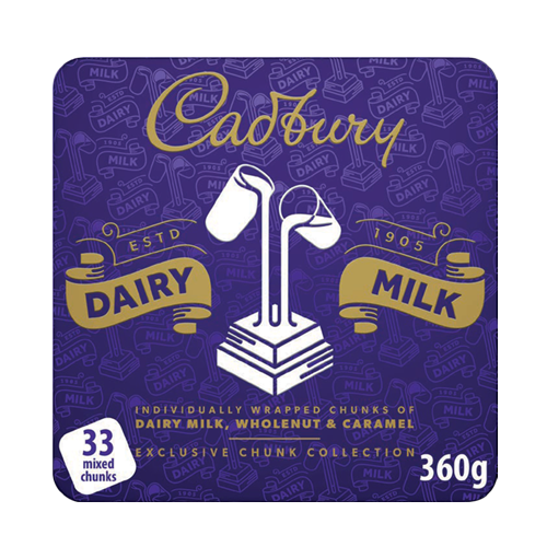 Cadbury Dairy Milk Mixed Chocolate Chunks Tin 360g
