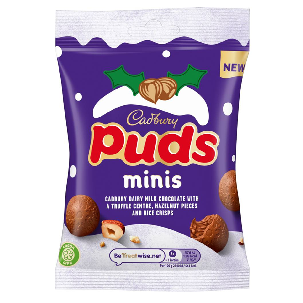 Cadbury Puds Minis Clipstrip 73g