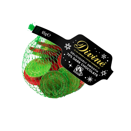 DUNIYA | Divine Dark 70% Chocolate Coins 65g Thumbnail