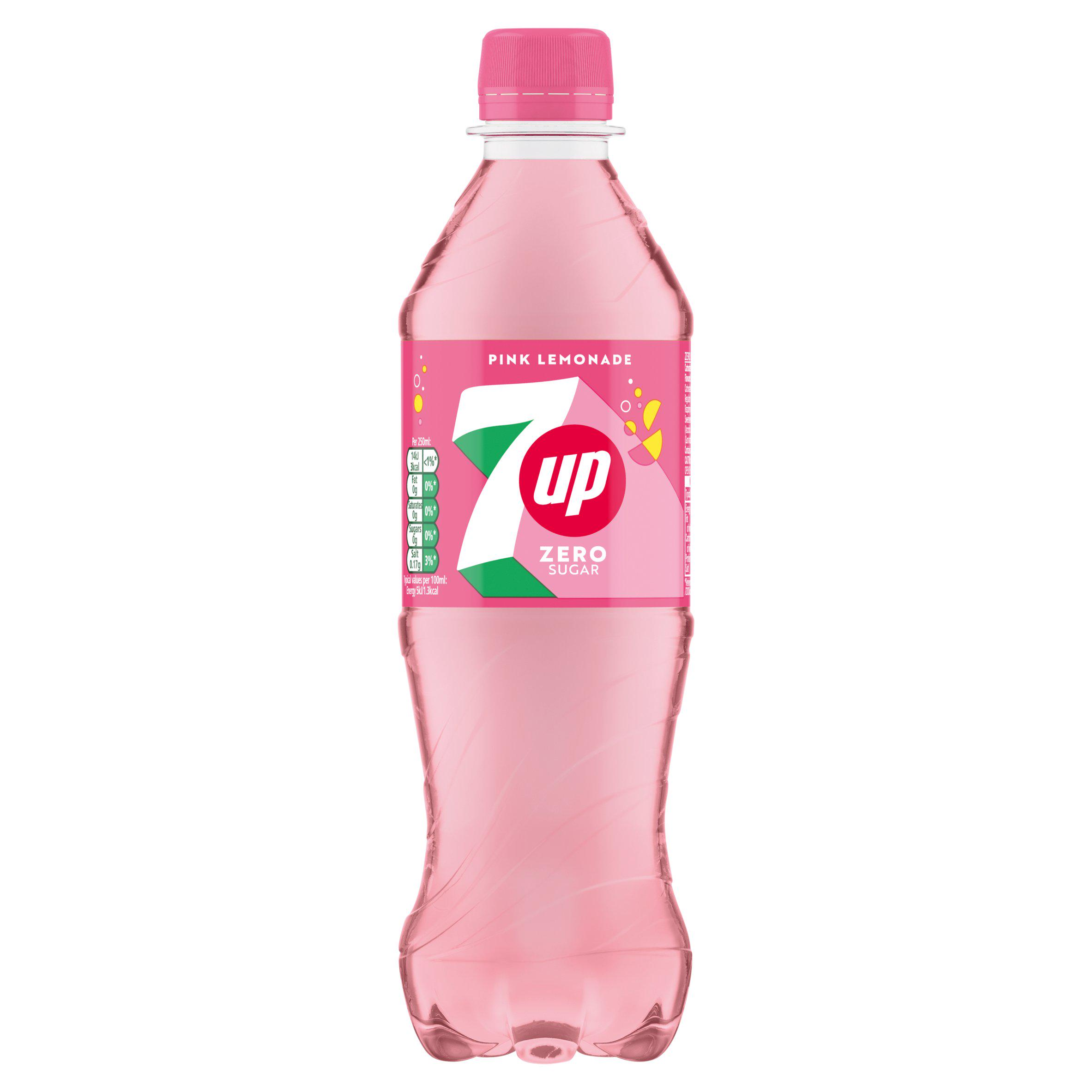 7Up Zero Pink Lemonade 500ml PM £1.30 NEW