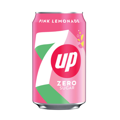 7Up Zero Pink Lemonade 330ml PM 75p NEW