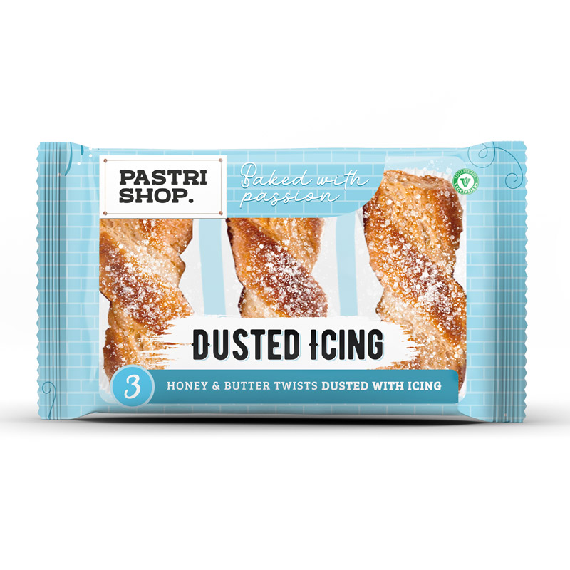 Pastri Shop Dusted Icing Pastries 3pk 150g