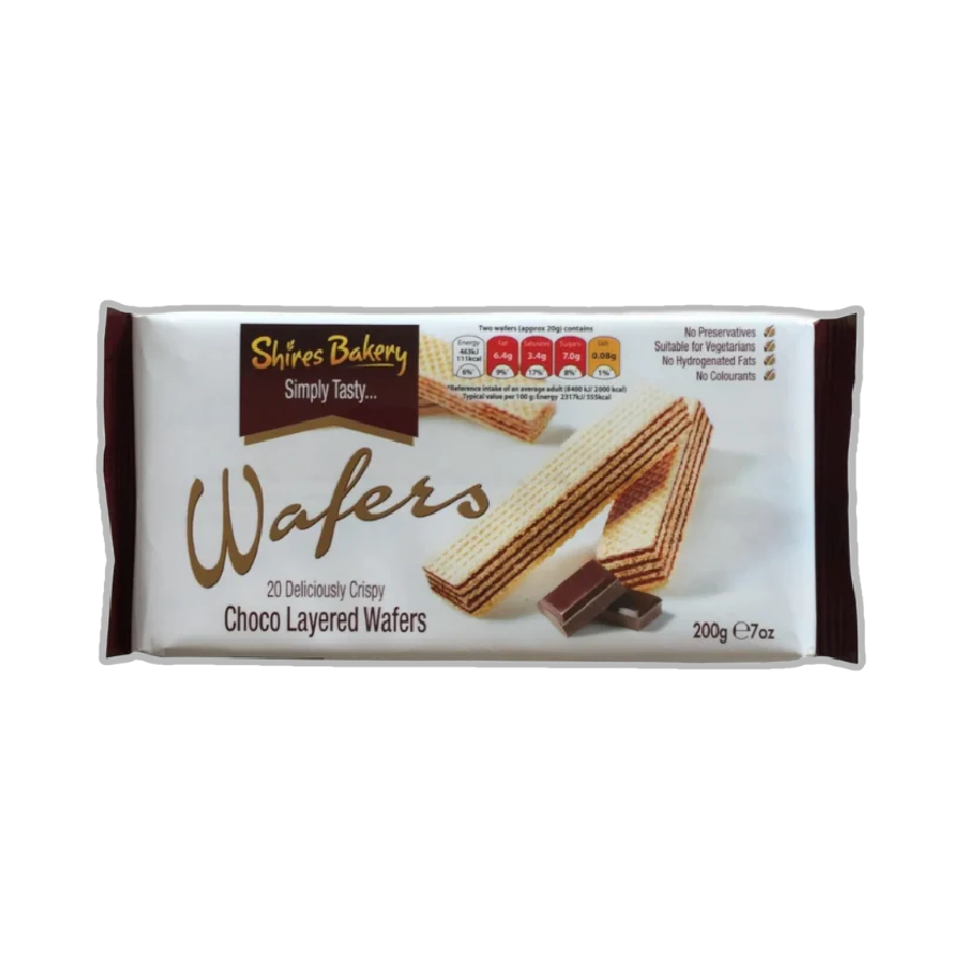 DUNIYA | Shires Bakery Chocolate Wafers 200g Thumbnail