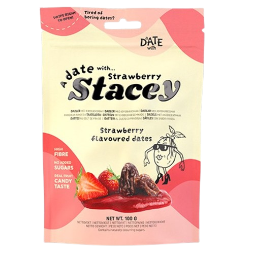 Sunshine Delights A Date & Strawberry Stacey 100g