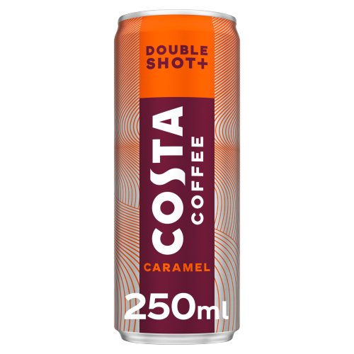 Costa Coffee Double Shot Plus Caramel 250ml NEW