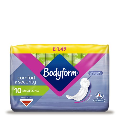 Bodyform Maxi Long Towell PM £1.49 10s
