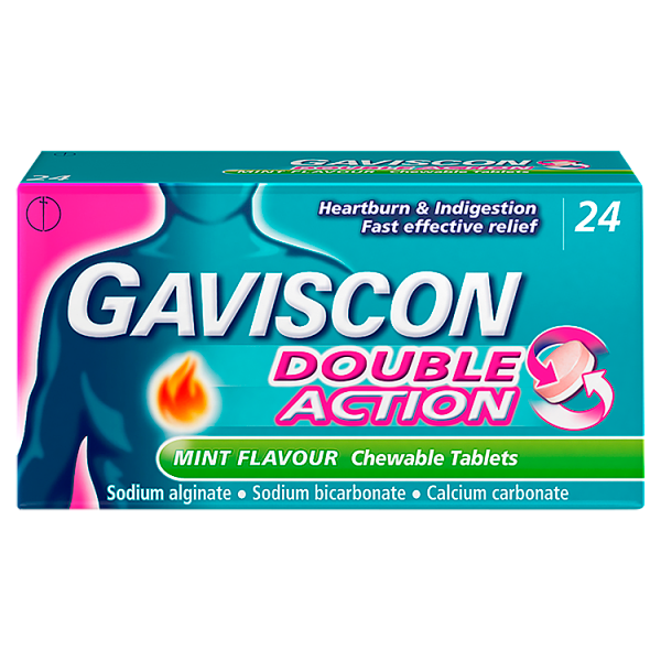 Gaviscon Double Action Tablets Mint 24s