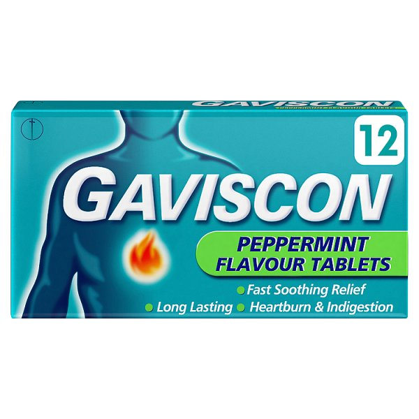 Gaviscon Tablets Peppermint 12s