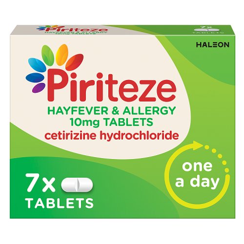 Piriteze Hayfever & Allergy Antihistamine Tablets 7s