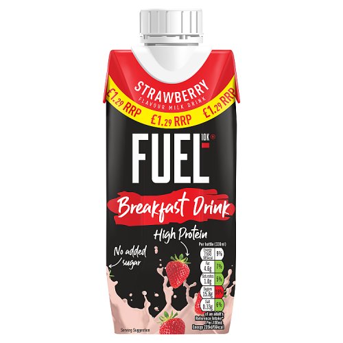 Fuel 10K Breakfast Drink Strawberry PM £1.19 330ml