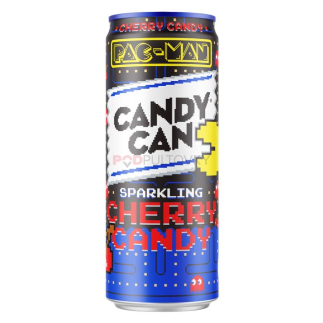 Candy Can Pac Man Cherry 330ml NEW