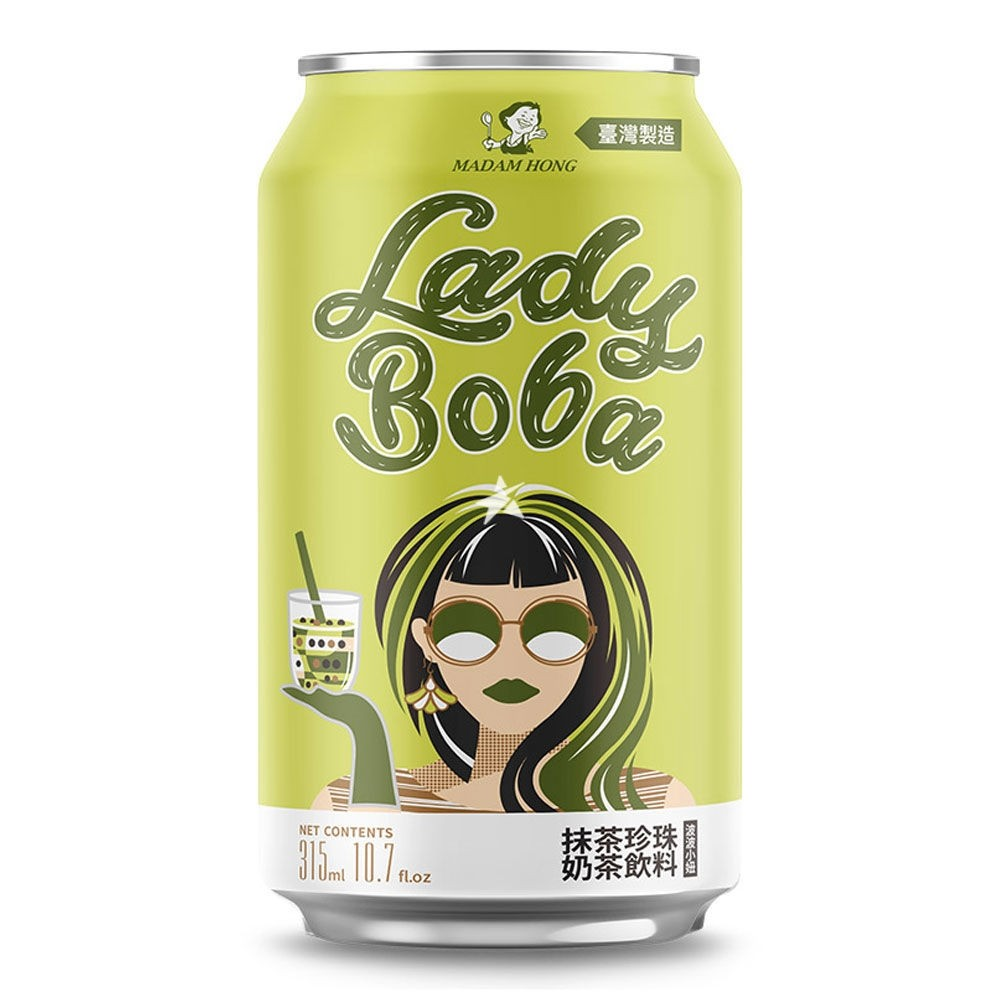 Lady Boba Matcha Bubble Tea 315ml