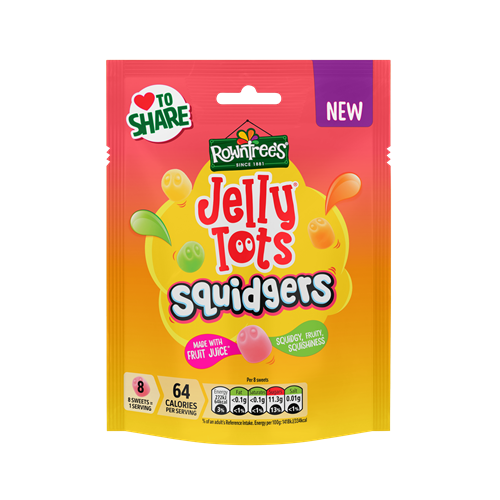 DUNIYA | Rowntrees Pouch Jelly Tots Squidgers 120g NEW Thumbnail
