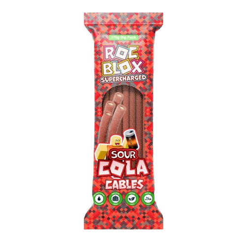 RocBlox Supercharged Sour Cola Cables 170g