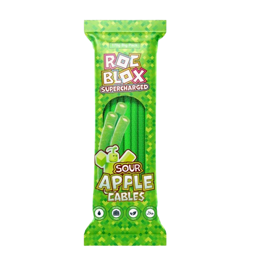 RocBlox Supercharged Sour Apple Cables 170g