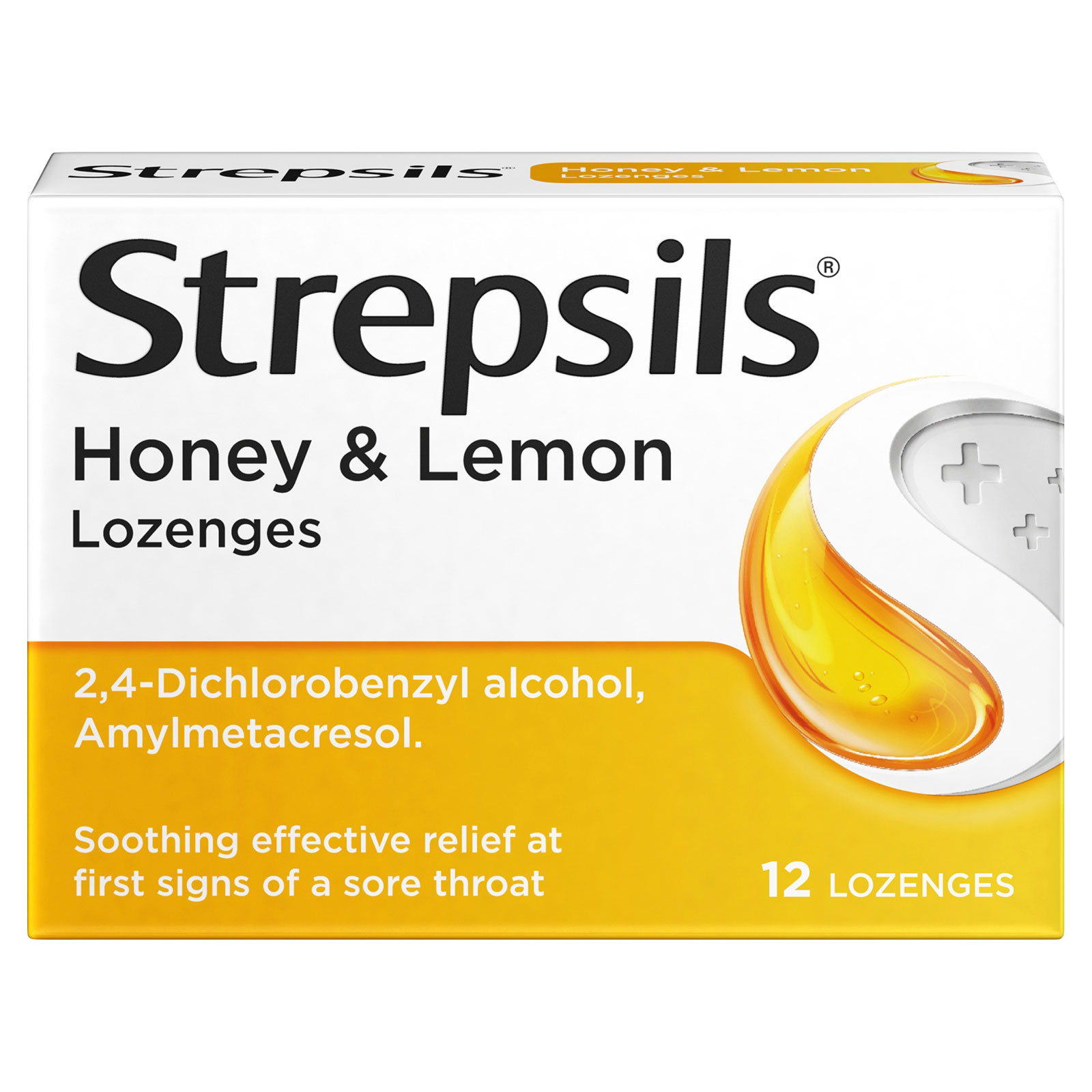 Strepsils Honey & Lemon Lozenges 12s