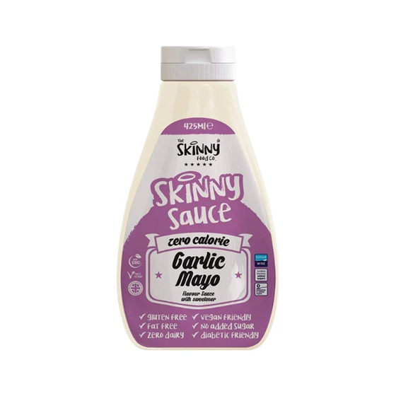Skinny Food Virtually Zero Garlic Mayo Sauce 425ml