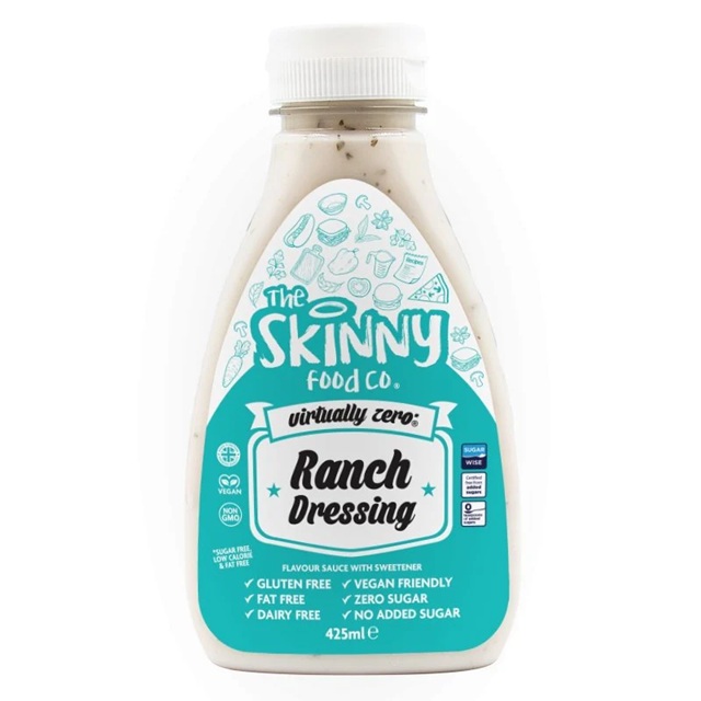 Skinny Food Virtually Zero Ranch Dressing Sauce 425ml