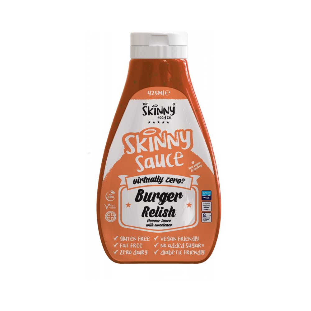 Skinny Food Virtually Zero Burger Relish Sauce 425ml