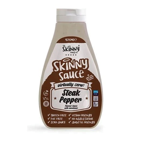 Skinny Food Virtually Zero Steak Pepper Sauce 425ml
