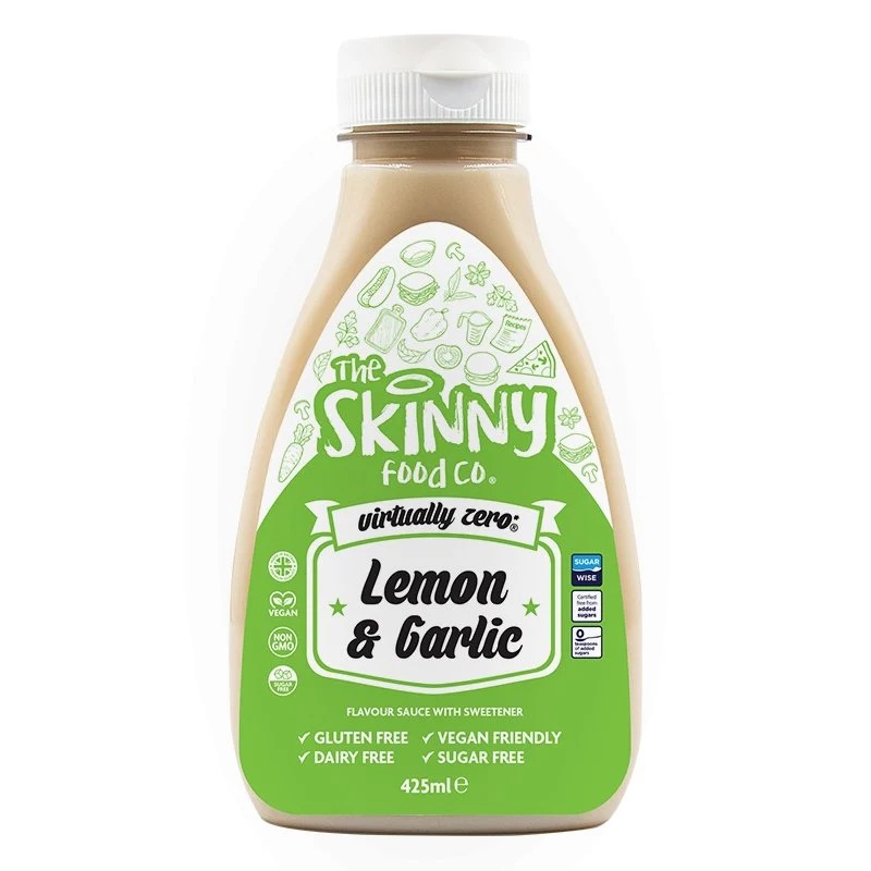 Skinny Food Virtually Zero Lemon and Garlic Sauce 425ml